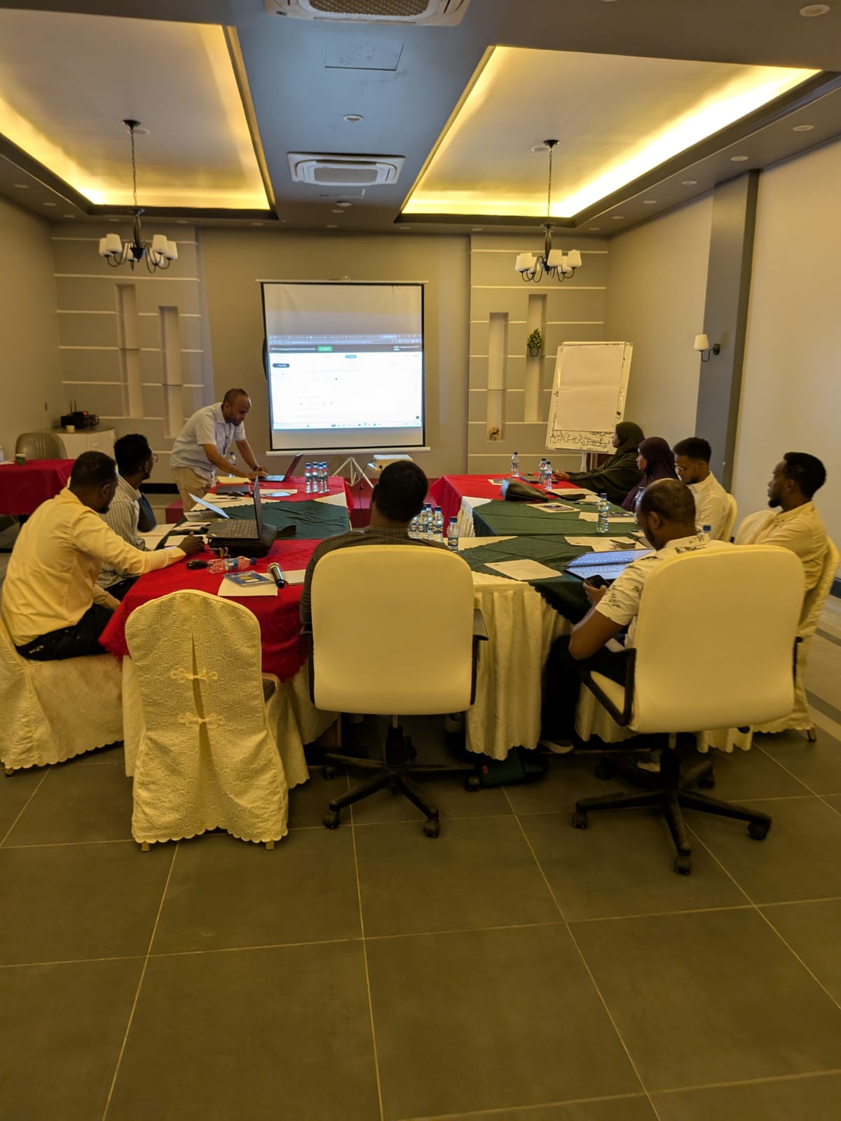 D4A team facilitating a data and MEAL training workshop